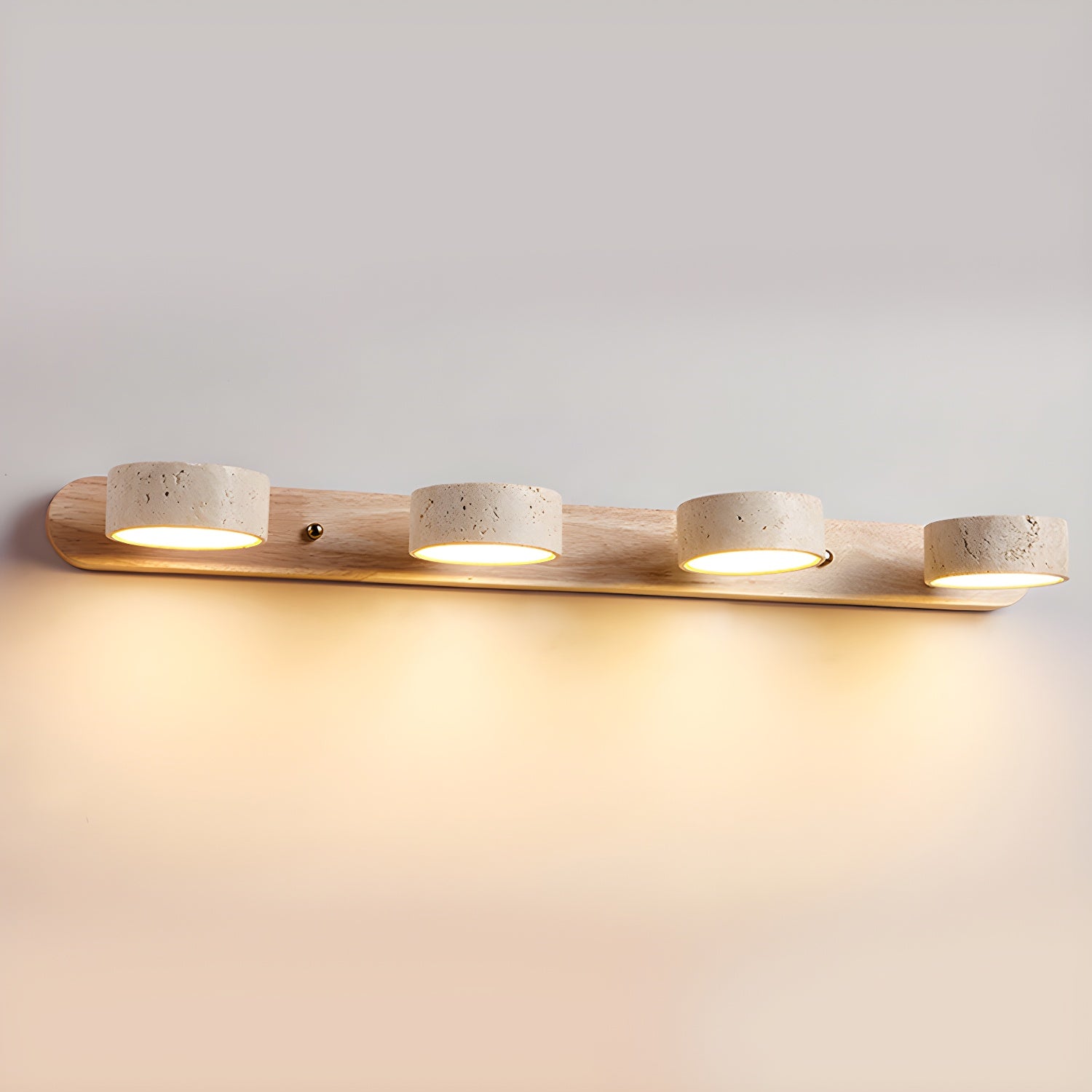 Ritta Lámpara de Pared Interior de Travertino Neutra — imagen 21 | Aura Lighting