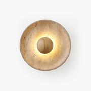 Ritta Lámpara de Pared Sun de Travertino — imagen 1 | Aura Lighting