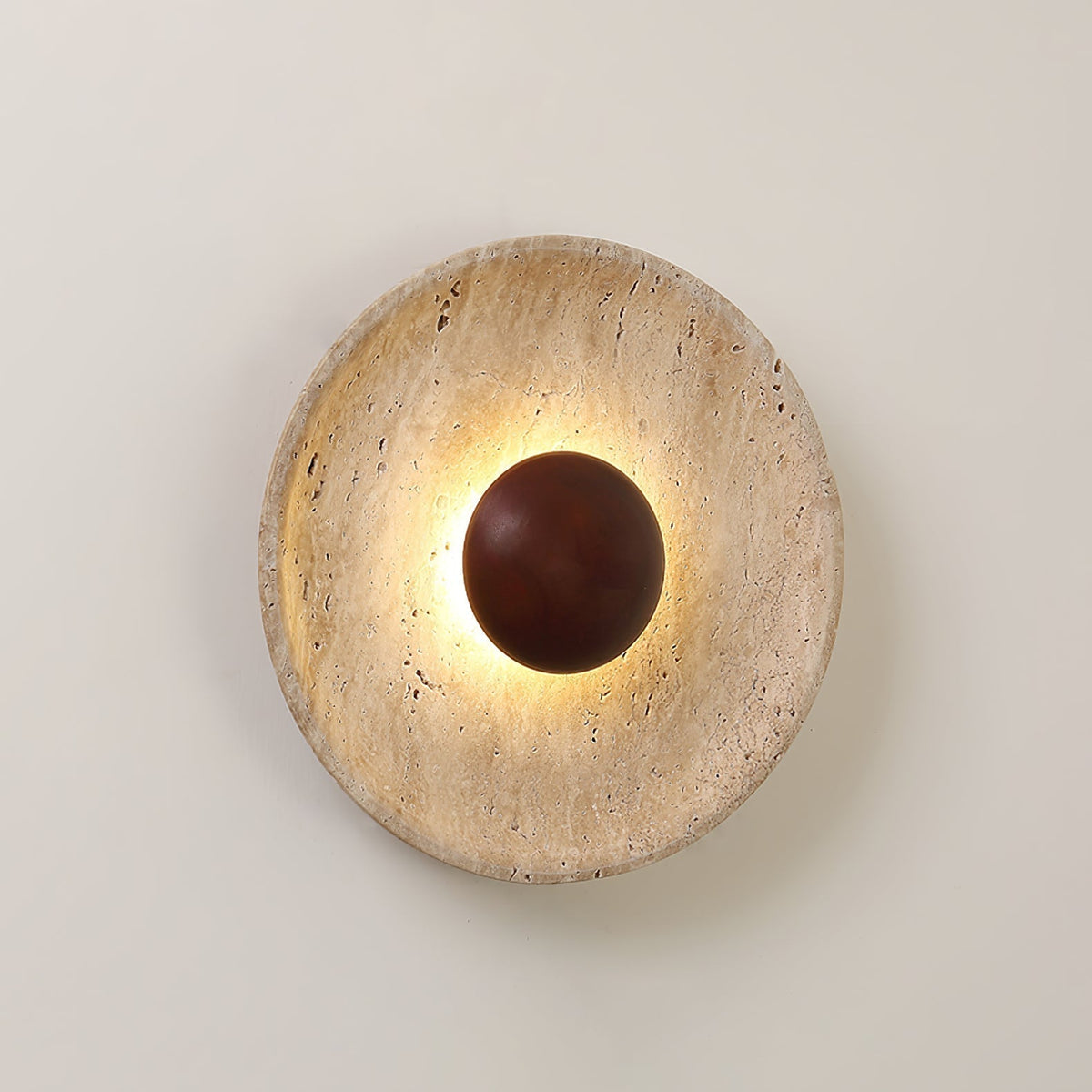 Ritta Lámpara de Pared Sun de Travertino — imagen 14 | Aura Lighting