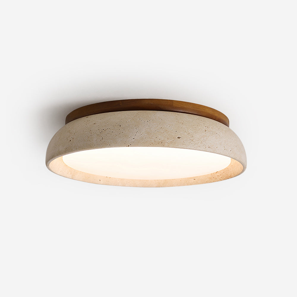 Ritta Lámpara de Techo de Piedra Travertino — imagen 1 | Aura Lighting