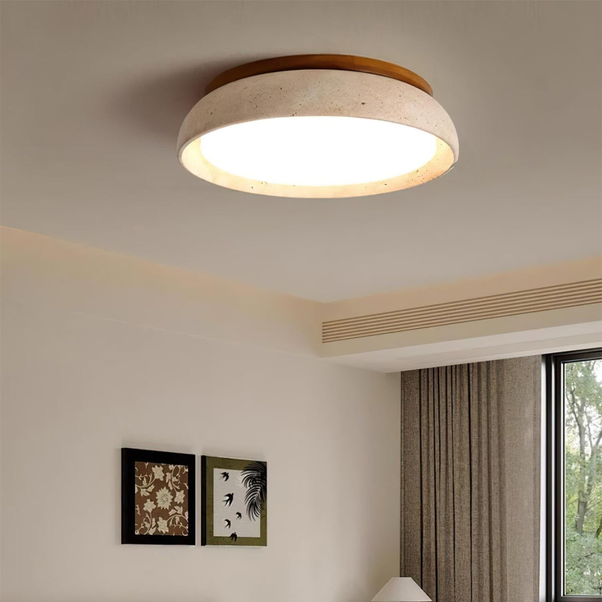 Ritta Lámpara de Techo de Piedra Travertino — imagen 6 | Aura Lighting