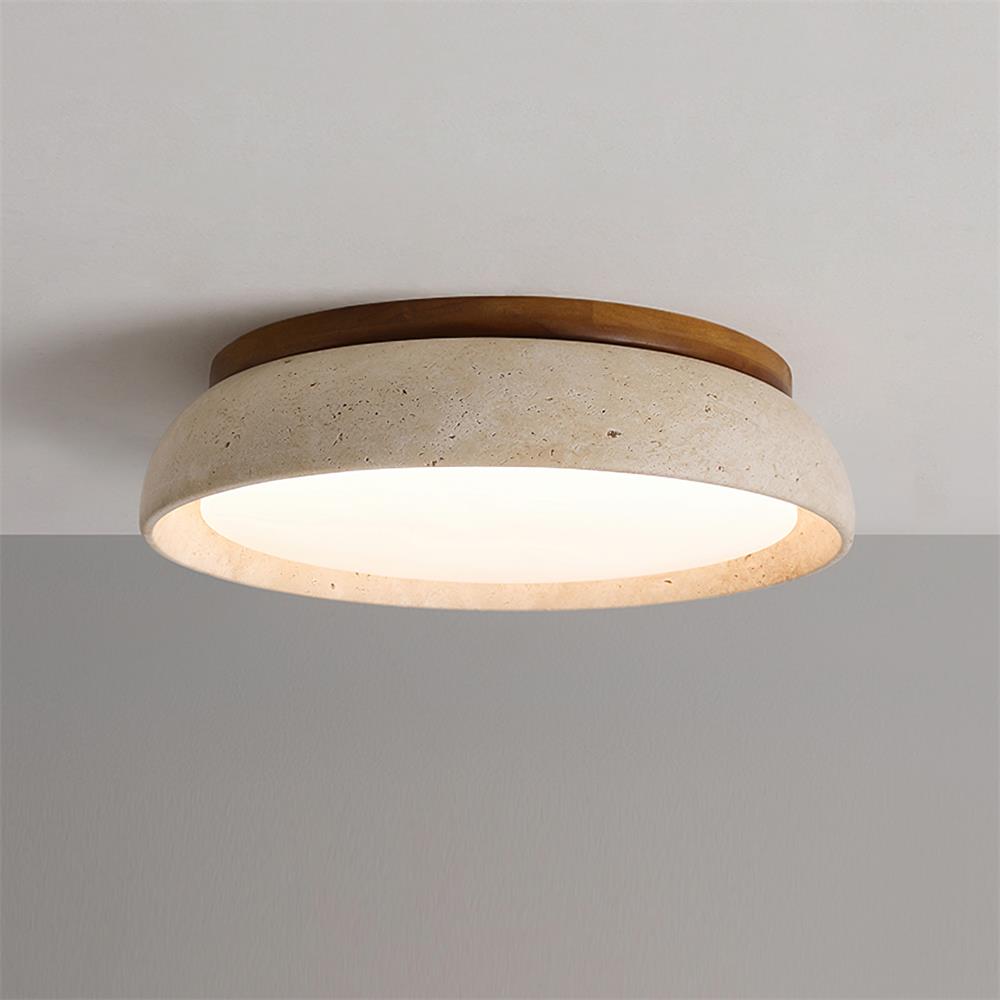 Ritta Lámpara de Techo de Piedra Travertino — imagen 9 | Aura Lighting