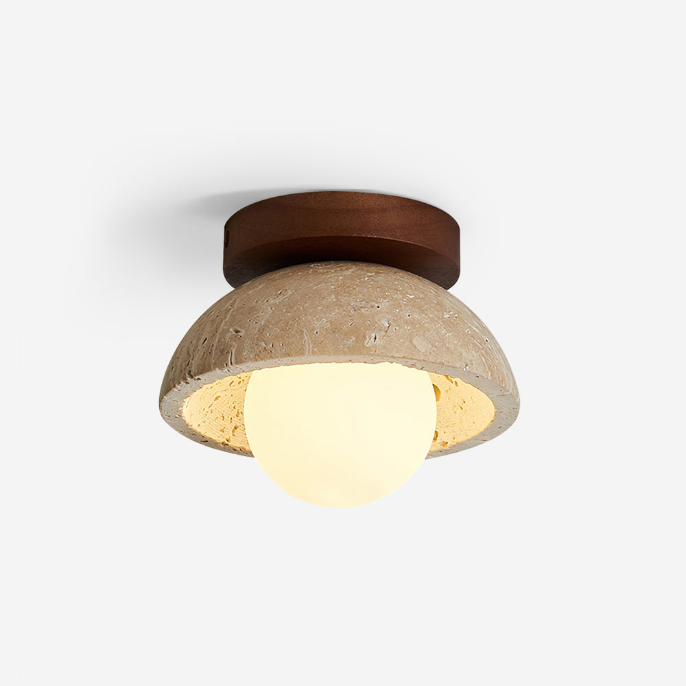 Ritta Lámpara de Techo Minimalista de Travertino — imagen 1 | Aura Lighting