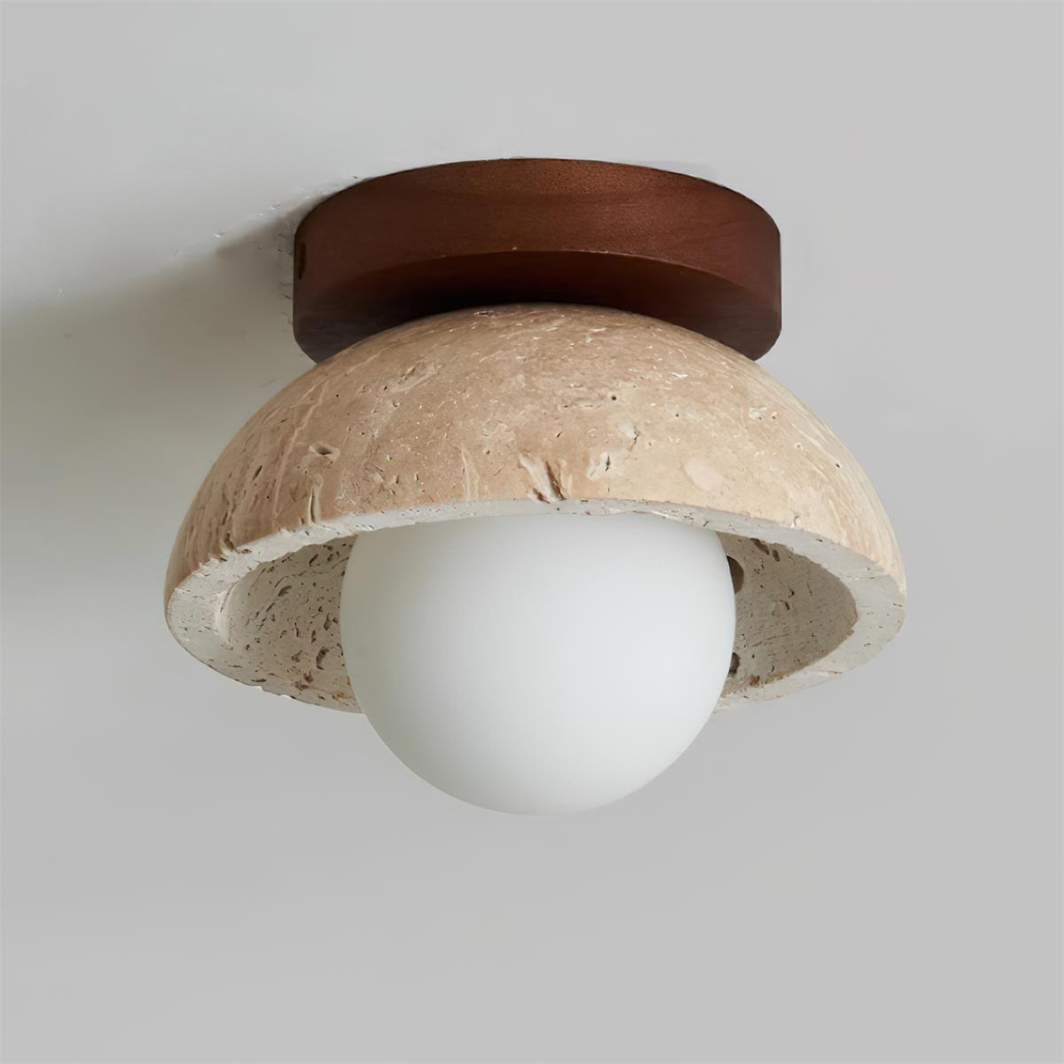 Ritta Lámpara de Techo Minimalista de Travertino — imagen 11 | Aura Lighting