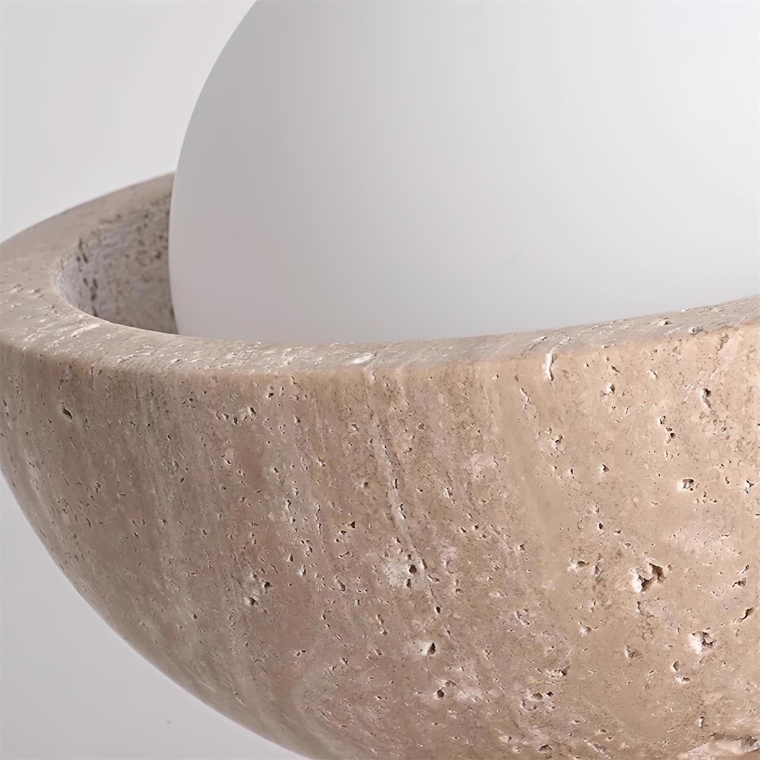 Ritta Lámpara de Techo Minimalista de Travertino — imagen 12 | Aura Lighting