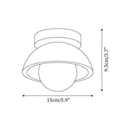 Ritta Lámpara de Techo Minimalista de Travertino — imagen 3 | Aura Lighting