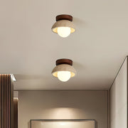 Ritta Lámpara de Techo Minimalista de Travertino — imagen 5 | Aura Lighting