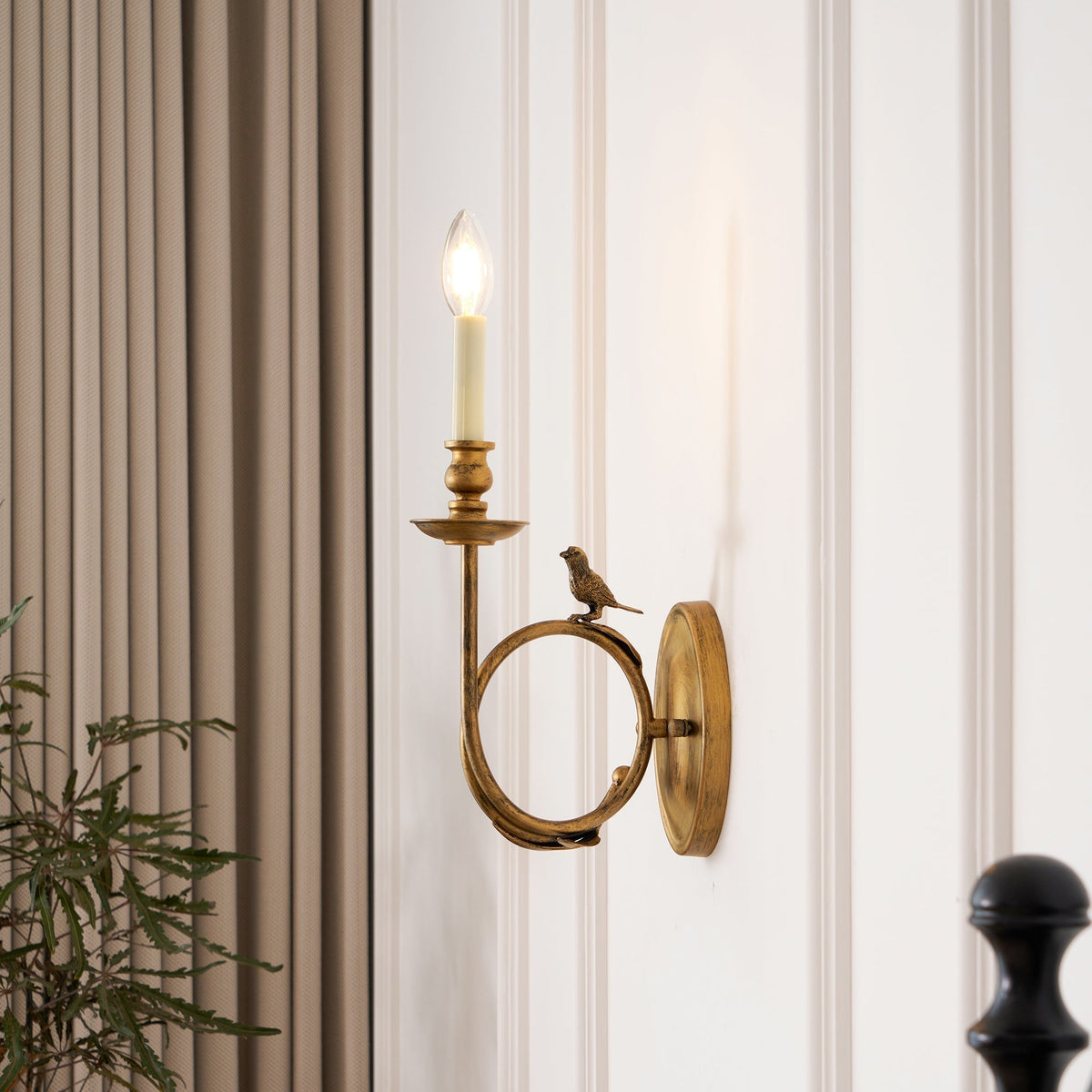 Silva Aplique de Pared Interior Vintage con Forma de Pájaro — imagen 5 | Aura Lighting