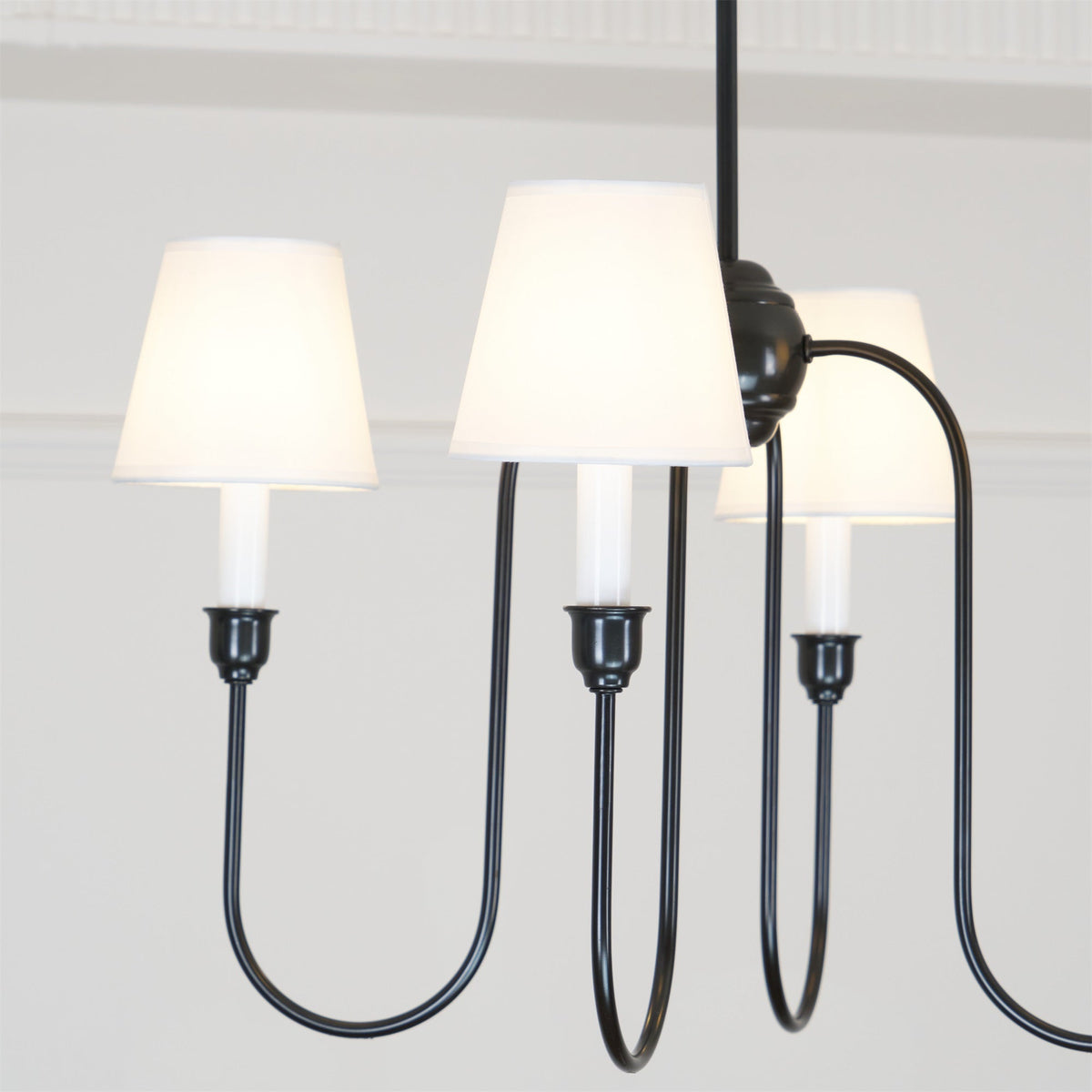 Silva Lámpara de Araña de Lujo de Latón con Tela — imagen 24 | Aura Lighting