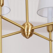 Silva Lámpara de Araña de Lujo de Latón con Tela — imagen 28 | Aura Lighting