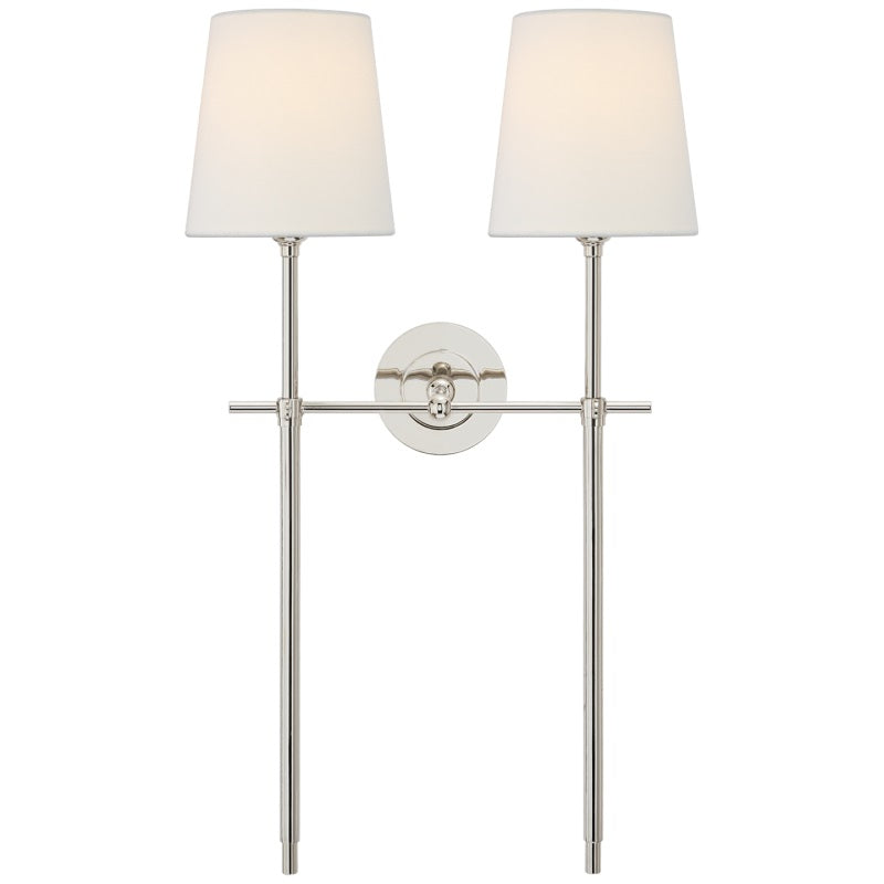 Silva Lámpara de Pared con Pantalla Cónica Blanca de Latón — imagen 28 | Aura Lighting