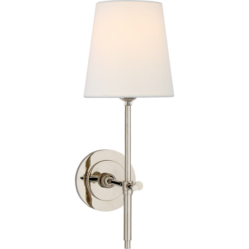 Silva Lámpara de Pared con Pantalla Cónica Blanca de Latón — imagen 31 | Aura Lighting