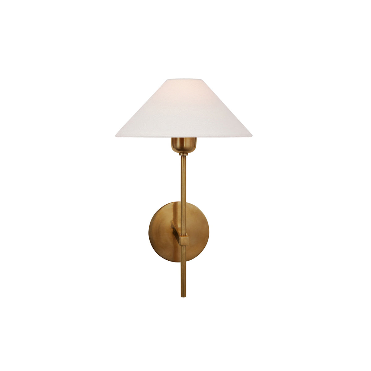 Silva Lámpara de Pared con Pantalla Cónica Blanca de Tela — imagen 1 | Aura Lighting