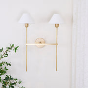 Silva Lámpara de Pared con Pantalla Cónica Blanca de Tela — imagen 18 | Aura Lighting