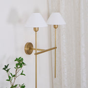 Silva Lámpara de Pared con Pantalla Cónica Blanca de Tela — imagen 19 | Aura Lighting