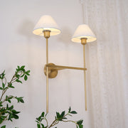 Silva Lámpara de Pared con Pantalla Cónica Blanca de Tela — imagen 20 | Aura Lighting