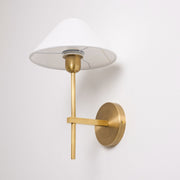 Silva Lámpara de Pared con Pantalla Cónica Blanca de Tela — imagen 36 | Aura Lighting
