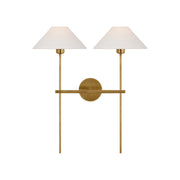 Silva Lámpara de Pared con Pantalla Cónica Blanca de Tela — imagen 50 | Aura Lighting