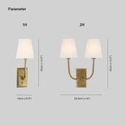 Silva Lámpara de Pared con Pantalla Cónica de Tela — imagen 4 | Aura Lighting