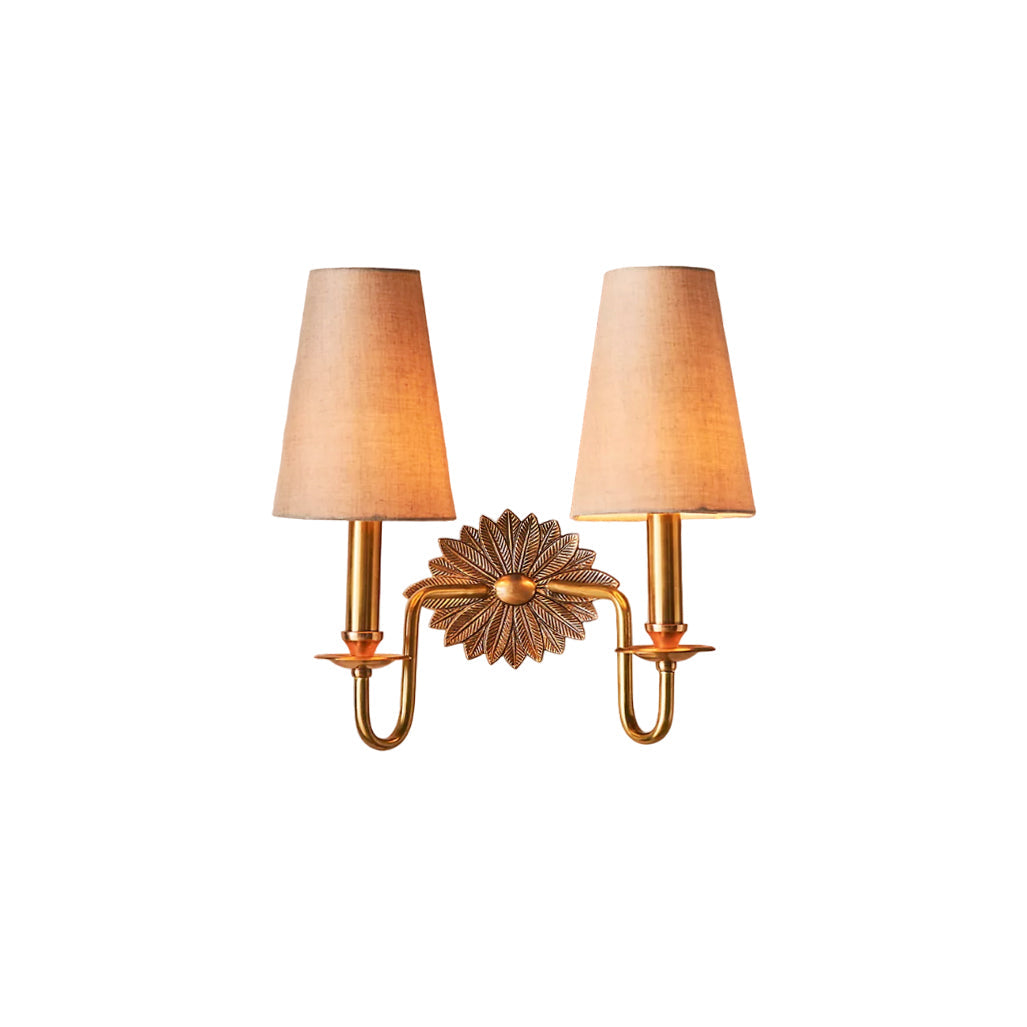 Silva Lámpara de Pared con Placa Posterior Floral — imagen 1 | Aura Lighting