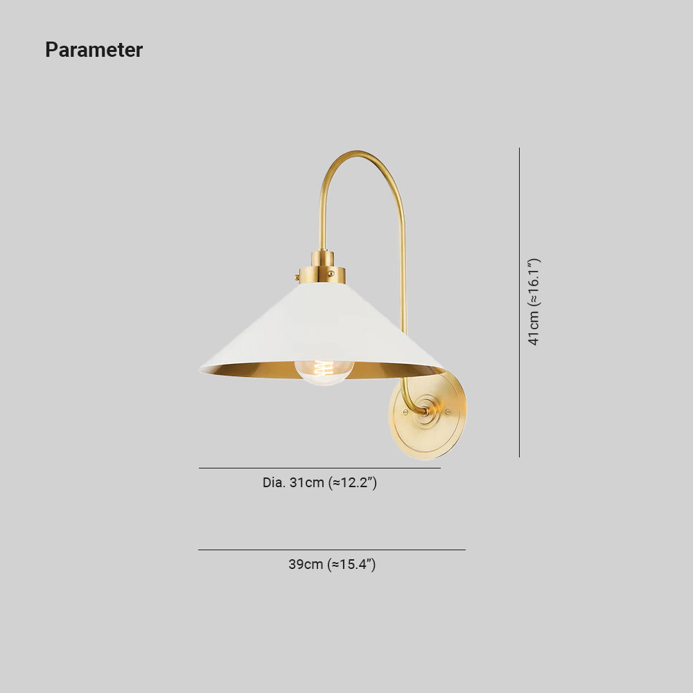 Silva Lámpara de Pared Interior Vintage de Latón — imagen 4 | Aura Lighting