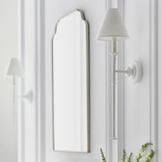 Silva Lámpara de Pared Vintage de Tela con Brazo de Negro/Blanco/Látón — imagen 12 | Aura Lighting