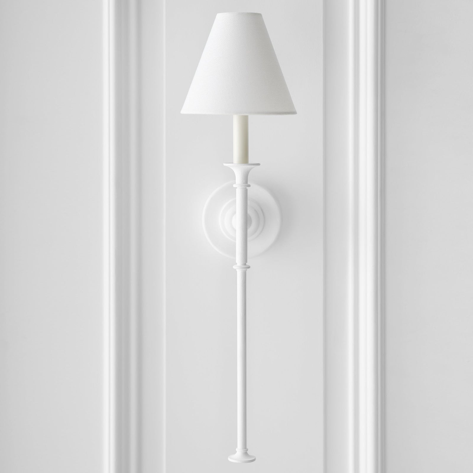 Silva Lámpara de Pared Vintage de Tela con Brazo de Negro/Blanco/Látón — imagen 13 | Aura Lighting