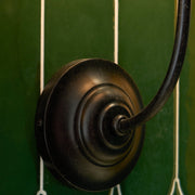 Silva Lámpara de Pared Vintage de Tela con Brazo de Negro/Blanco/Látón — imagen 22 | Aura Lighting