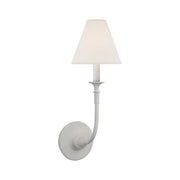 Silva Lámpara de Pared Vintage de Tela con Brazo de Negro/Blanco/Látón — imagen 23 | Aura Lighting