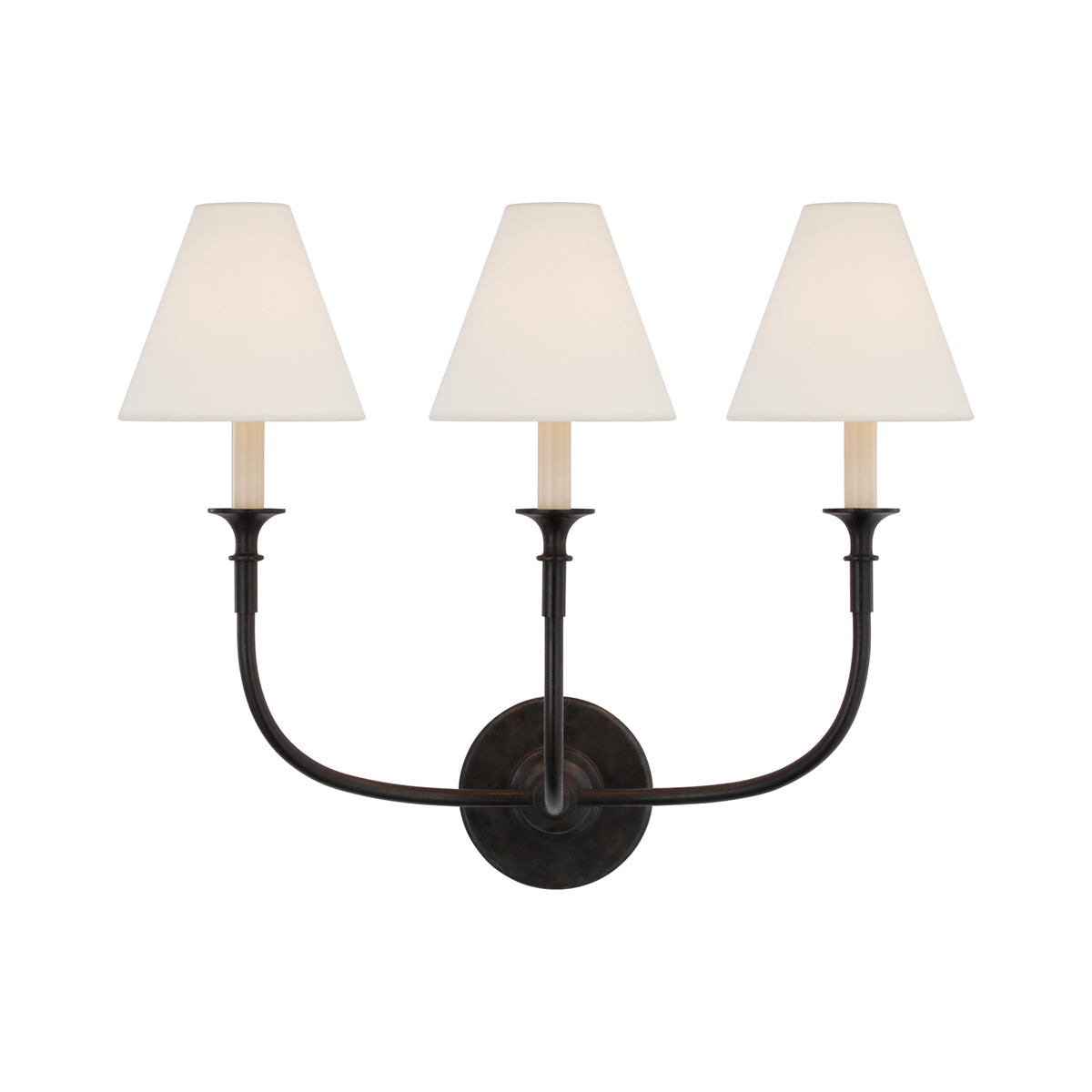 Silva Lámpara de Pared Vintage de Tela con Brazo de Negro/Blanco/Látón — imagen 28 | Aura Lighting