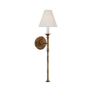 Silva Lámpara de Pared Vintage de Tela con Brazo de Negro/Blanco/Látón — imagen 31 | Aura Lighting