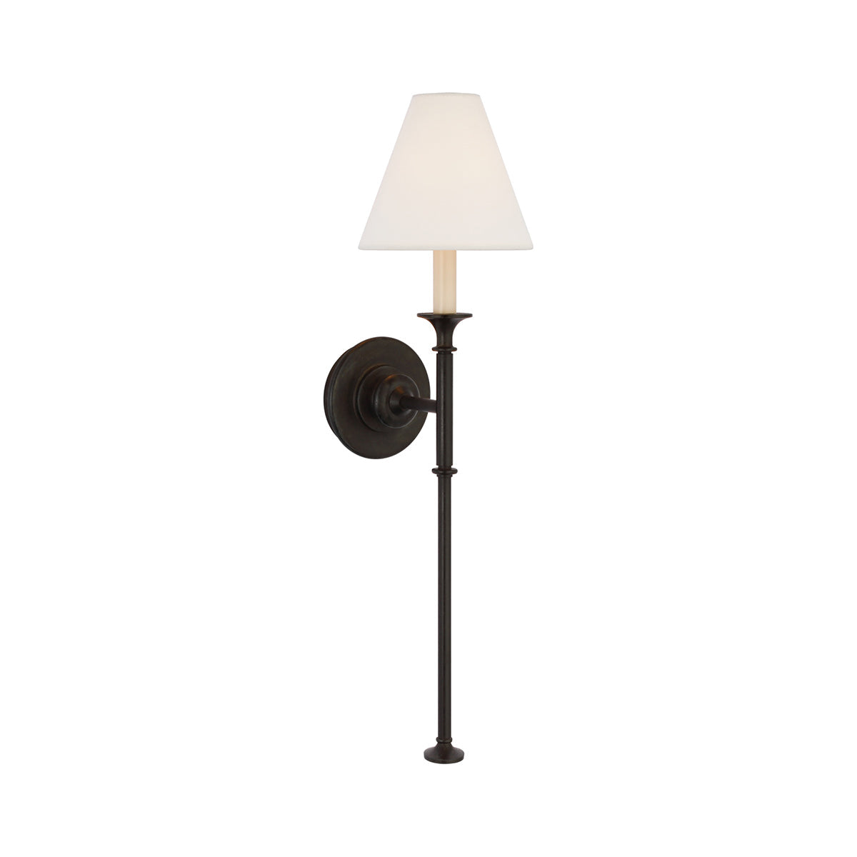 Silva Lámpara de Pared Vintage de Tela con Brazo de Negro/Blanco/Látón — imagen 32 | Aura Lighting