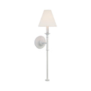 Silva Lámpara de Pared Vintage de Tela con Brazo de Negro/Blanco/Látón — imagen 33 | Aura Lighting