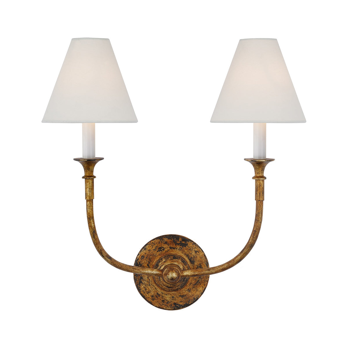 Silva Lámpara de Pared Vintage de Tela con Brazo de Negro/Blanco/Látón — imagen 38 | Aura Lighting