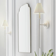 Silva Lámpara de Pared Vintage de Tela con Brazo de Negro/Blanco/Látón — imagen 9 | Aura Lighting