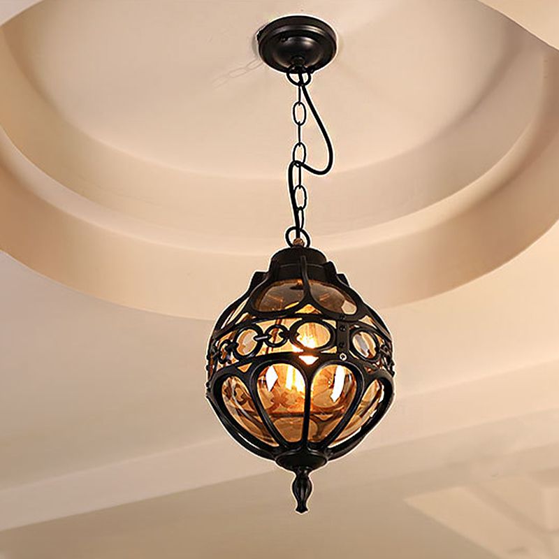 Silva Loft Sphere Lámpara Colgante Vintage Farmhouse Negro/Bronce Comedor — imagen 1 | Aura Lighting