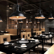 Silva Retro LED Lámpara Colgante Comedor Negro/Óxido Metal — imagen 10 | Aura Lighting