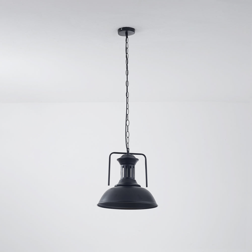 Silva Retro LED Lámpara Colgante Comedor Negro/Óxido Metal — imagen 11 | Aura Lighting