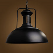 Silva Retro LED Lámpara Colgante Comedor Negro/Óxido Metal — imagen 3 | Aura Lighting