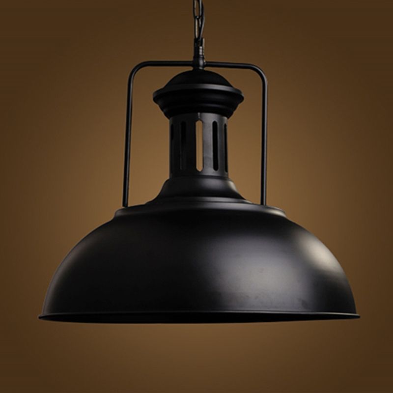 Silva Retro LED Lámpara Colgante Comedor Negro/Óxido Metal — imagen 3 | Aura Lighting