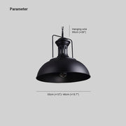 Silva Retro LED Lámpara Colgante Comedor Negro/Óxido Metal — imagen 4 | Aura Lighting