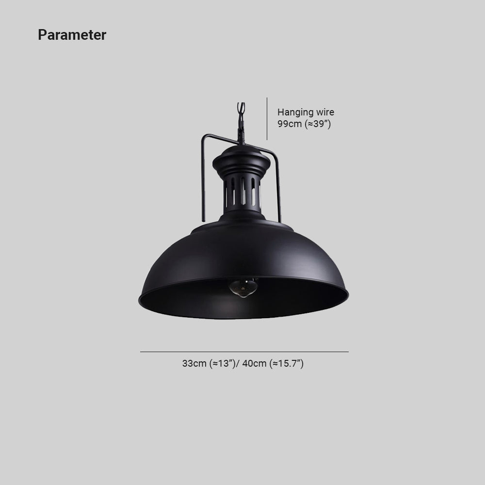 Silva Retro LED Lámpara Colgante Comedor Negro/Óxido Metal — imagen 4 | Aura Lighting