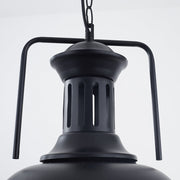 Silva Retro LED Lámpara Colgante Comedor Negro/Óxido Metal — imagen 7 | Aura Lighting