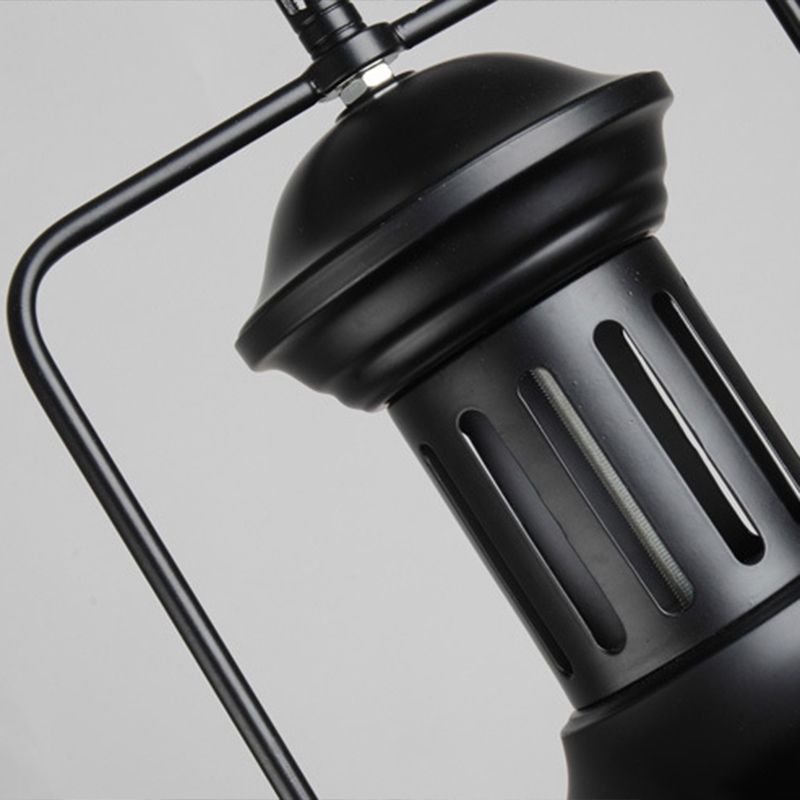 Silva Retro LED Lámpara Colgante Comedor Negro/Óxido Metal — imagen 8 | Aura Lighting