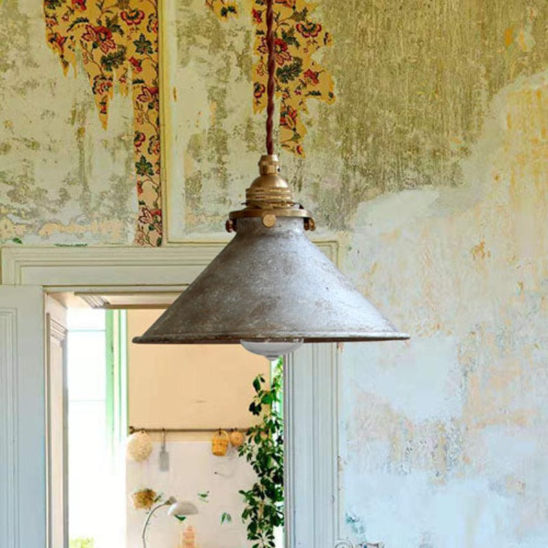 Silva Vintage Rústica Cónico Metal LED Lámpara Colgante — imagen 2 | Aura Lighting