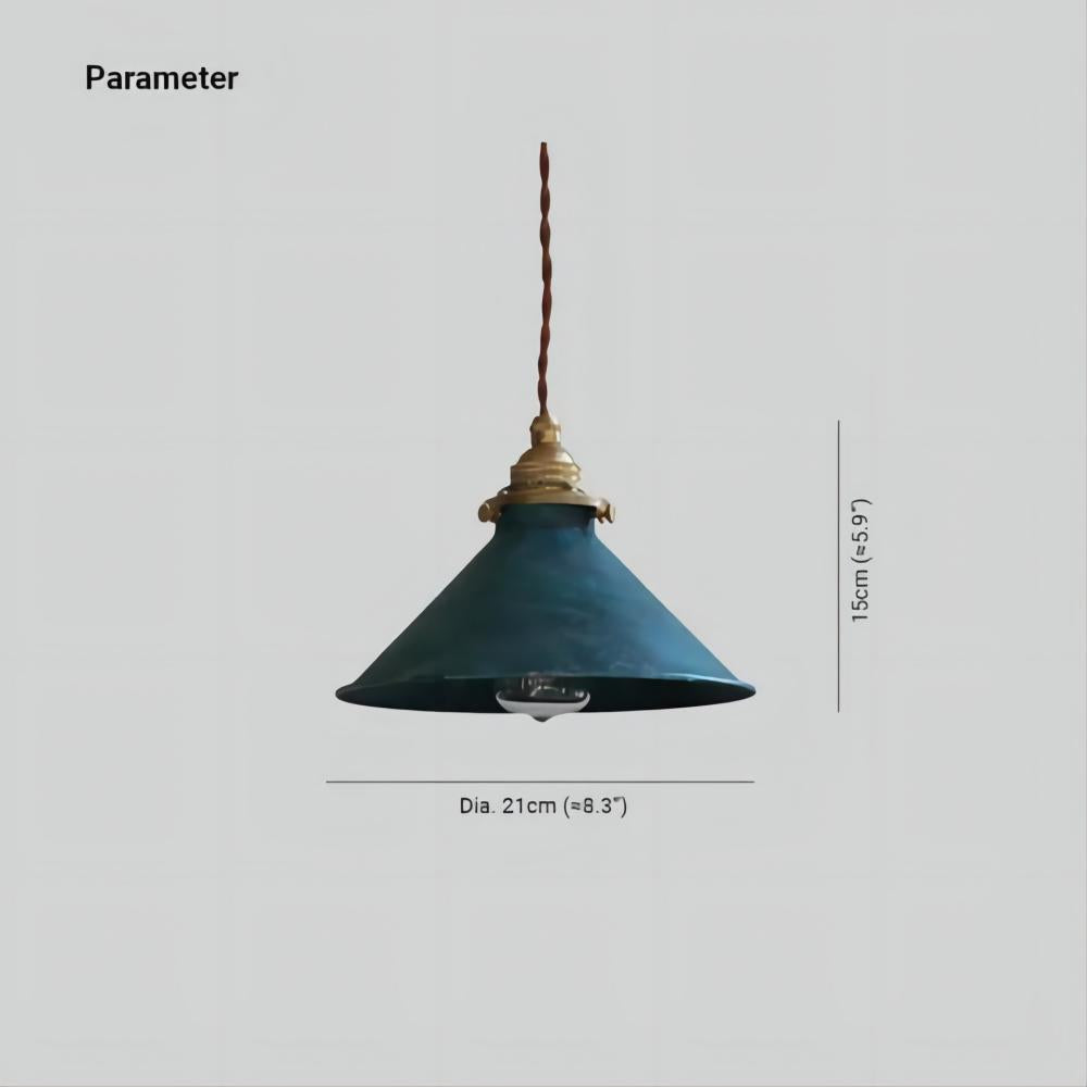 Silva Vintage Rústica Cónico Metal LED Lámpara Colgante — imagen 4 | Aura Lighting