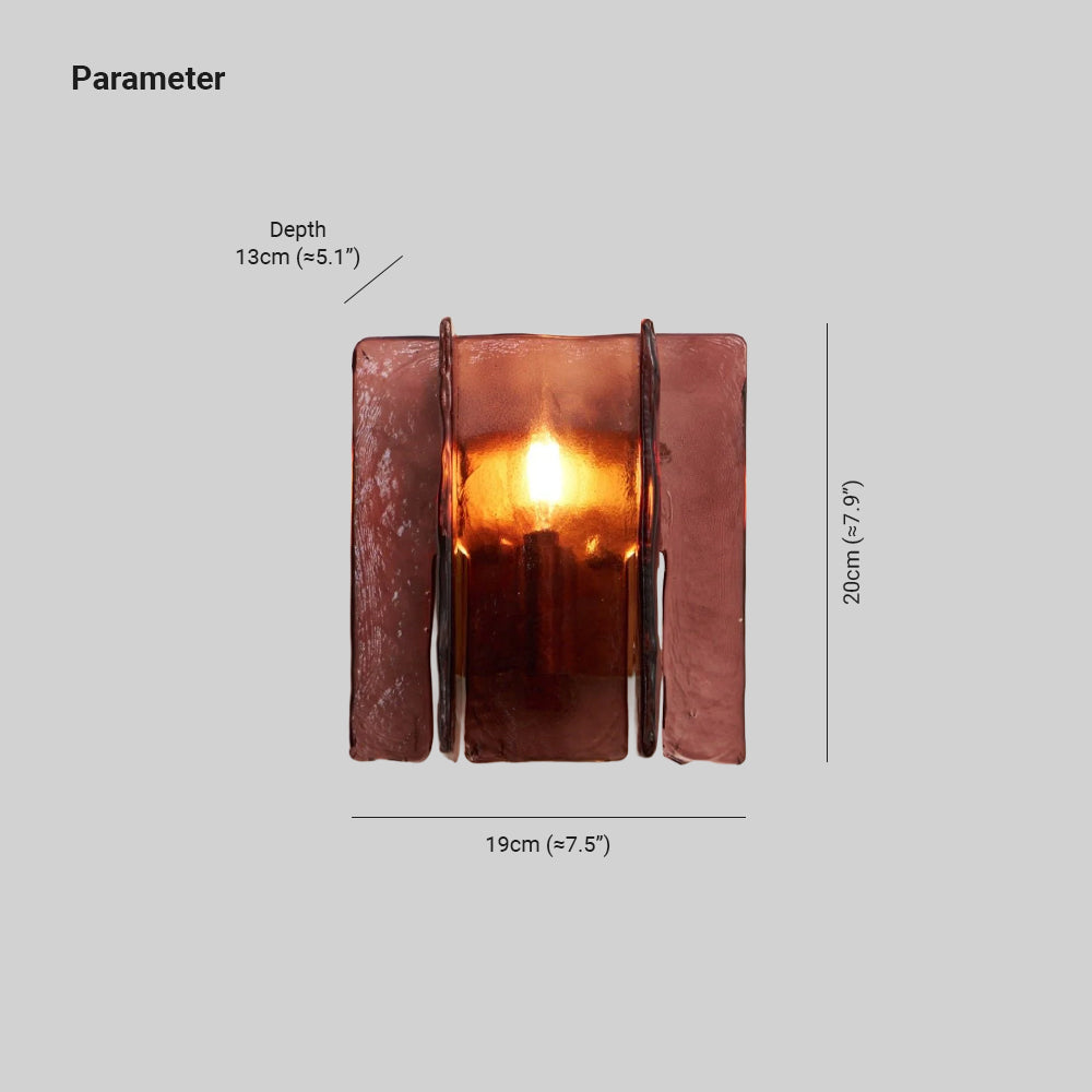 Solanic Aplique de Pared Vidrio Artístico Elegante — imagen 4 | Aura Lighting