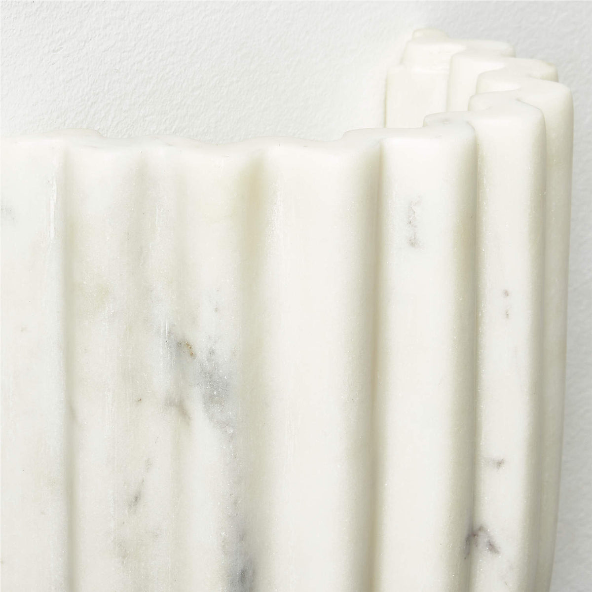 Tinduvys Elegance Ariel Single Marble Fluted Wall Lamp - Lamp Copper