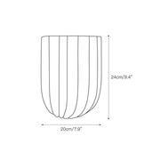 Tinduvys Elegance Ariel Single Marble Fluted Wall Lamp - Lamp Copper