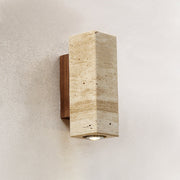 Uvineth Modern Minimalist Travertine Wall Lamp - Lamp Copper